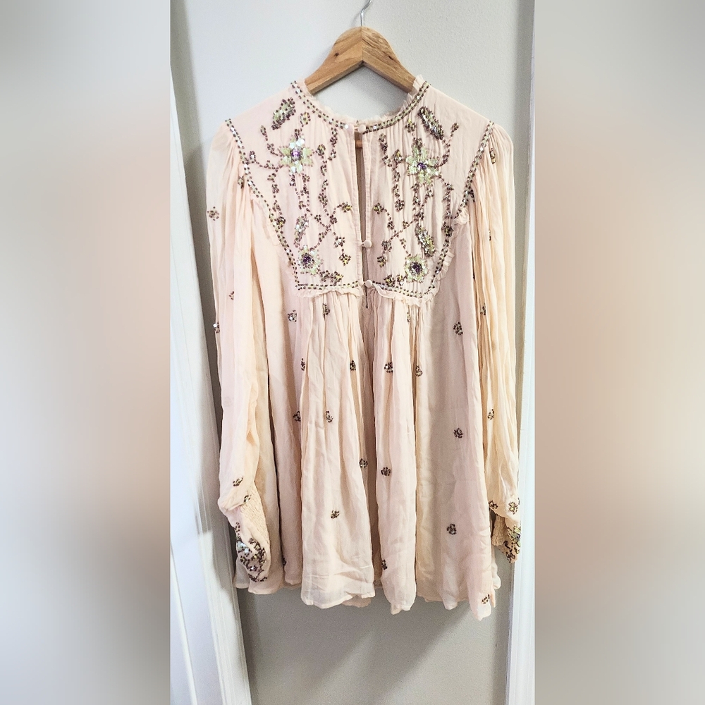 Free People Beaded Tunic Dress